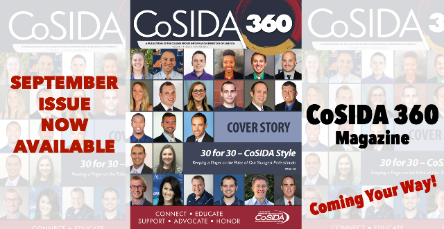 CoSIDA360 Magazine Available Digitally, Coming to Your Mailbox